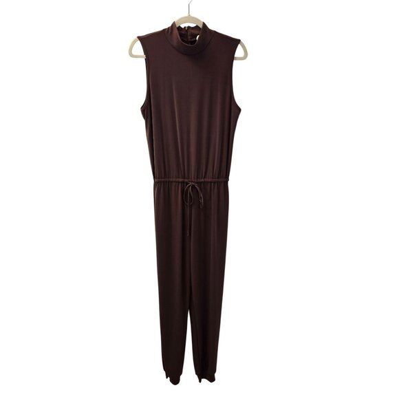 Lanston Sleeveless Turtleneck Jogger Jumpsuit Size Small - Picture 1 of 9